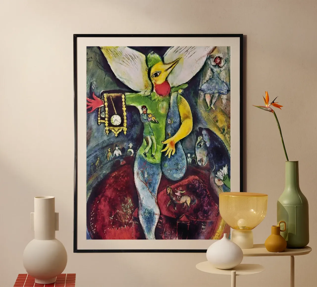 Il giocoliere, 1943 - di Marc Chagall carta hahnemühle da DuncanBennett shop