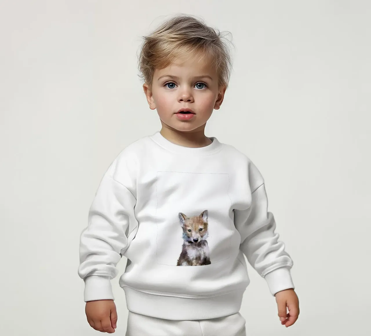 immagine animale volpe fauna selvatica amy hamilton felpa neonato da kbm store