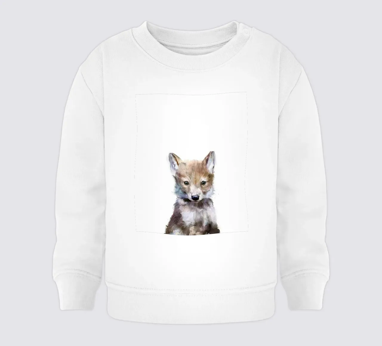 immagine animale volpe fauna selvatica amy hamilton felpa neonato da kbm store