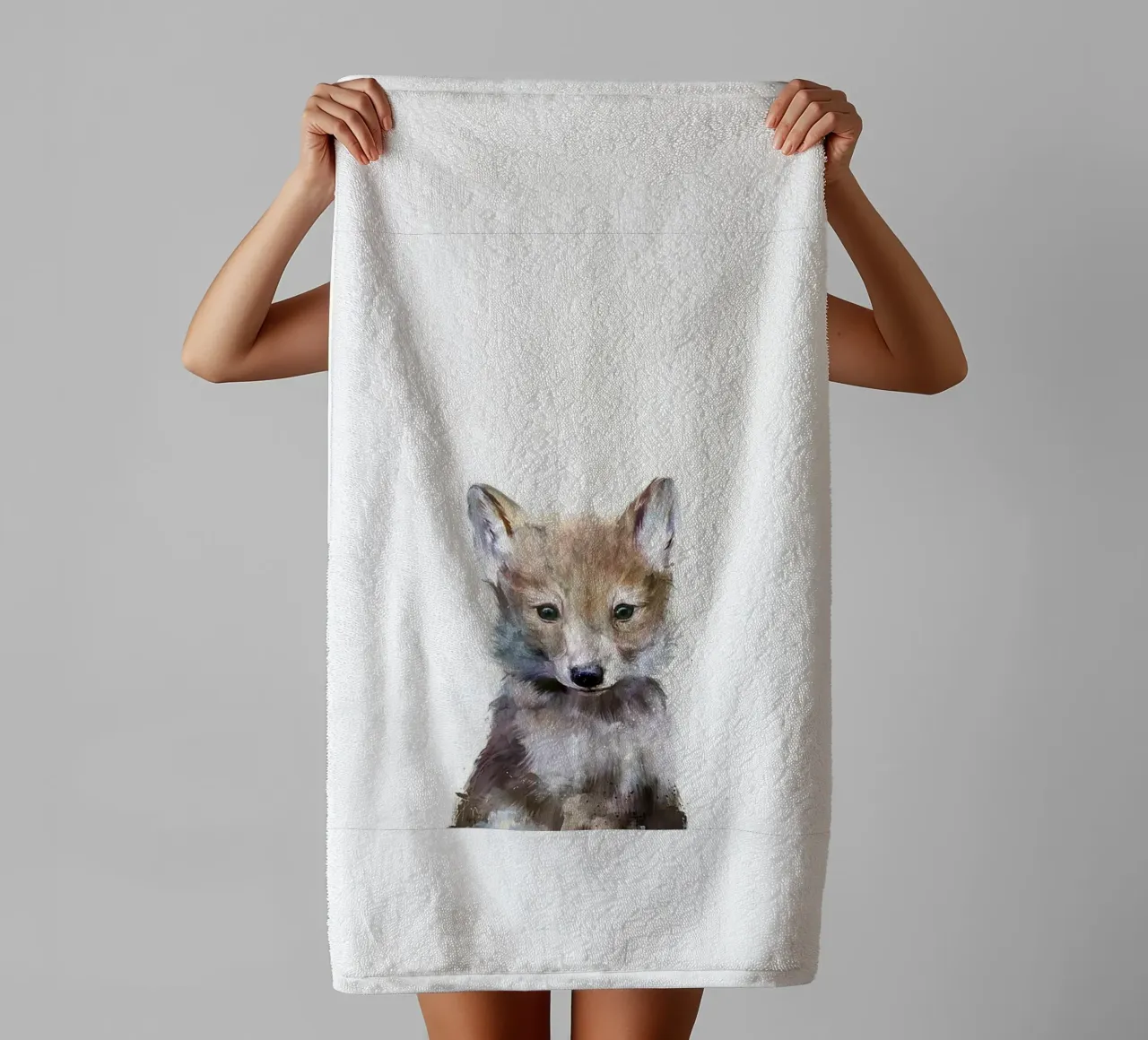 immagine animale volpe fauna selvatica amy hamilton asciugamano da bagno da kbm store