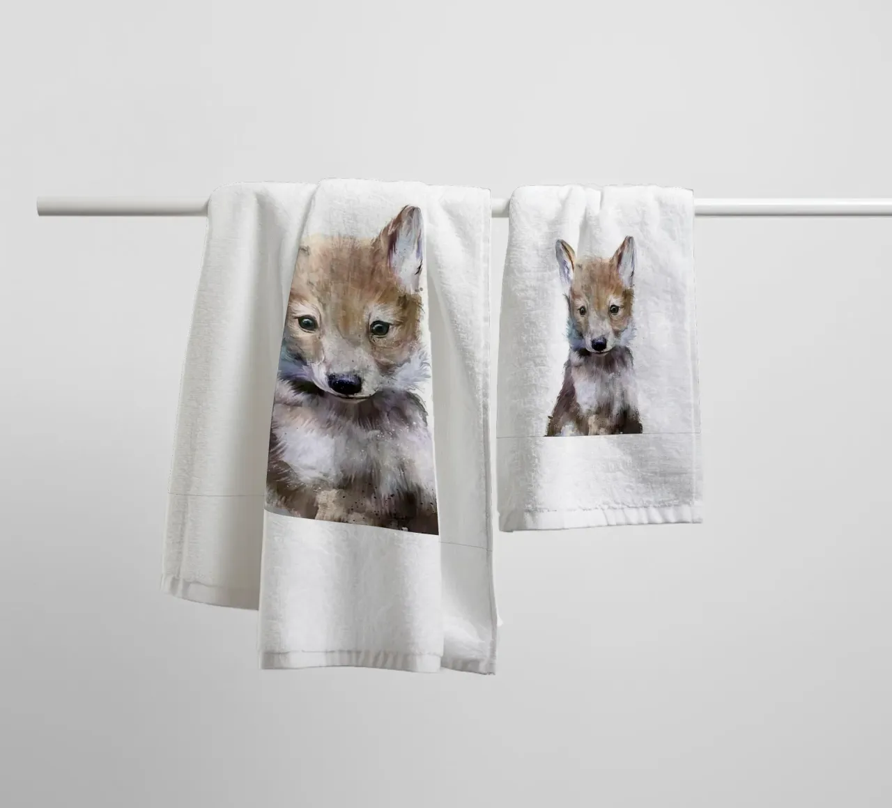 immagine animale volpe fauna selvatica amy hamilton asciugamano da bagno da kbm store
