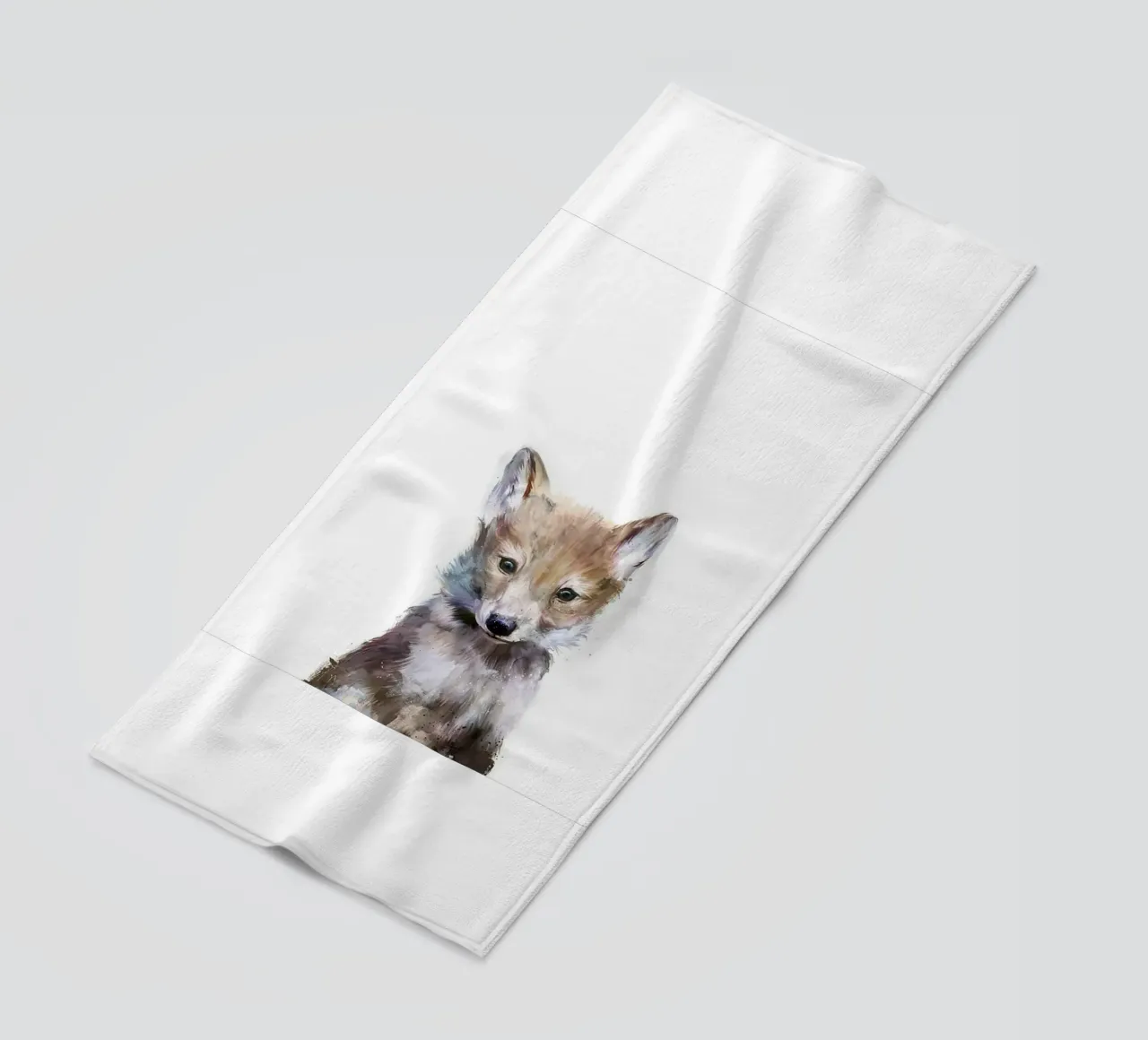 immagine animale volpe fauna selvatica amy hamilton telo mare da kbm store