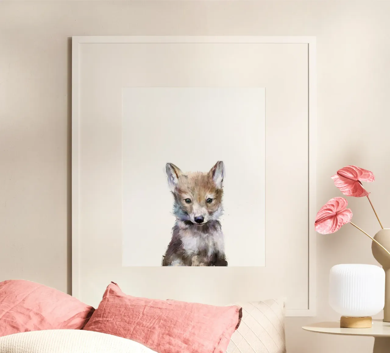 immagine animale volpe fauna selvatica amy hamilton poster con telaio in alluminio da kbm store