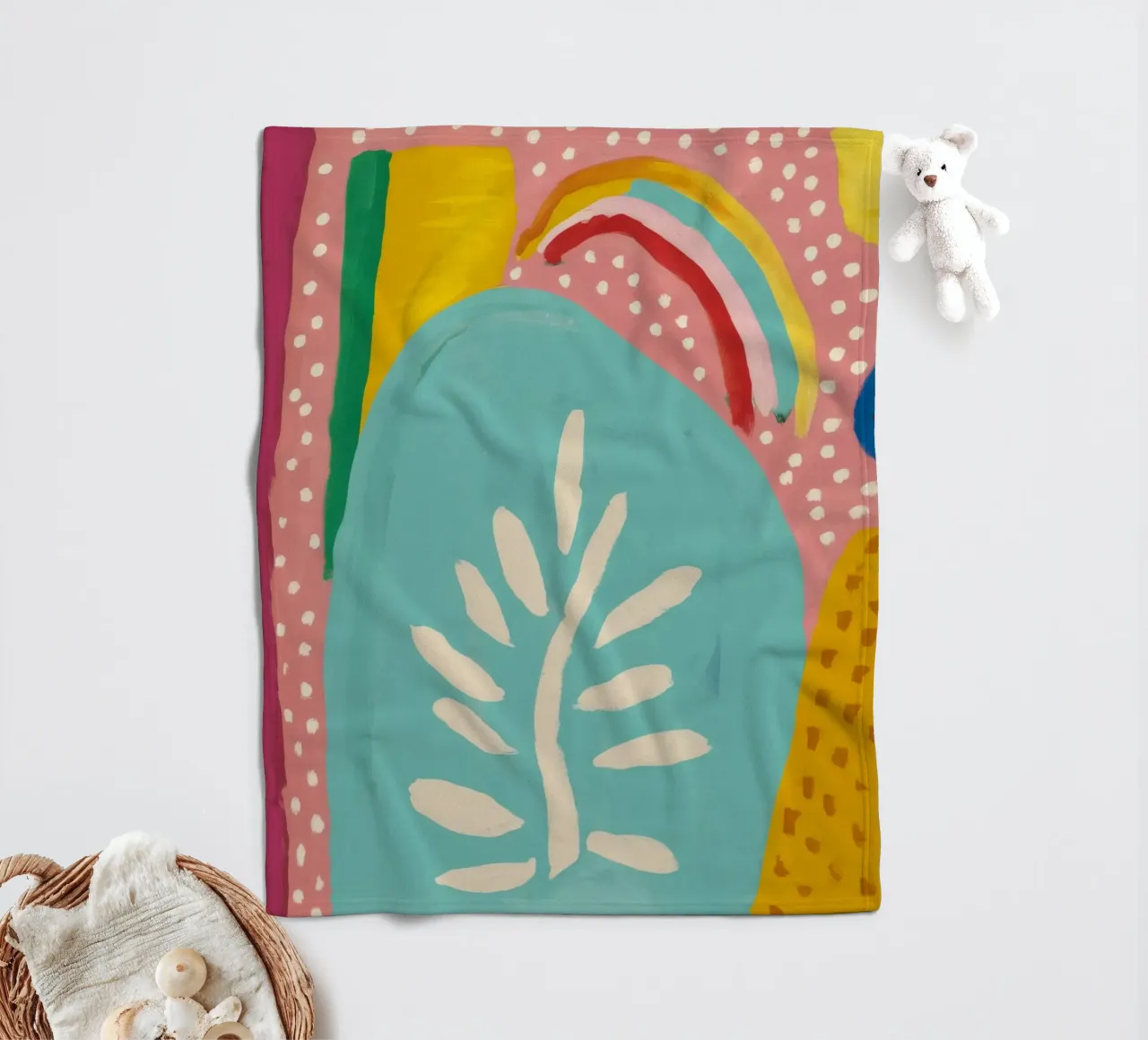 Zachte vorm Echo fleecedeken van Zep Layers