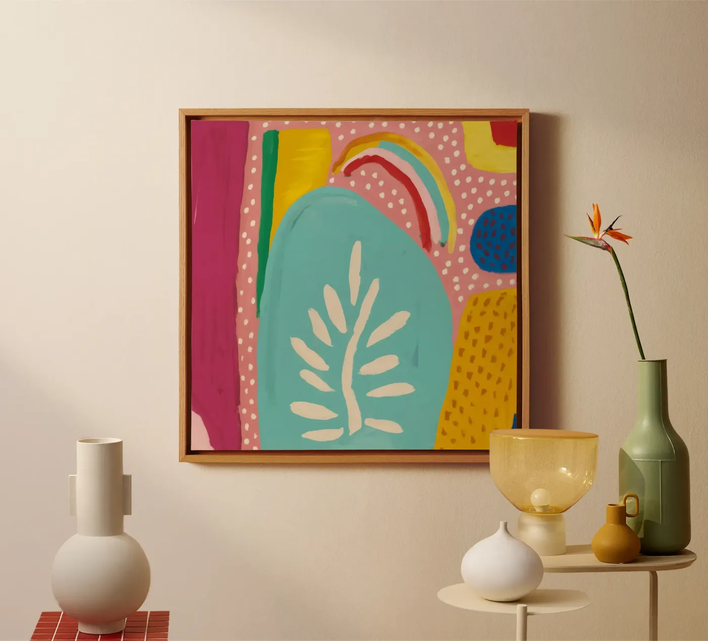 Soft Form Echo canvas by Zep Layers