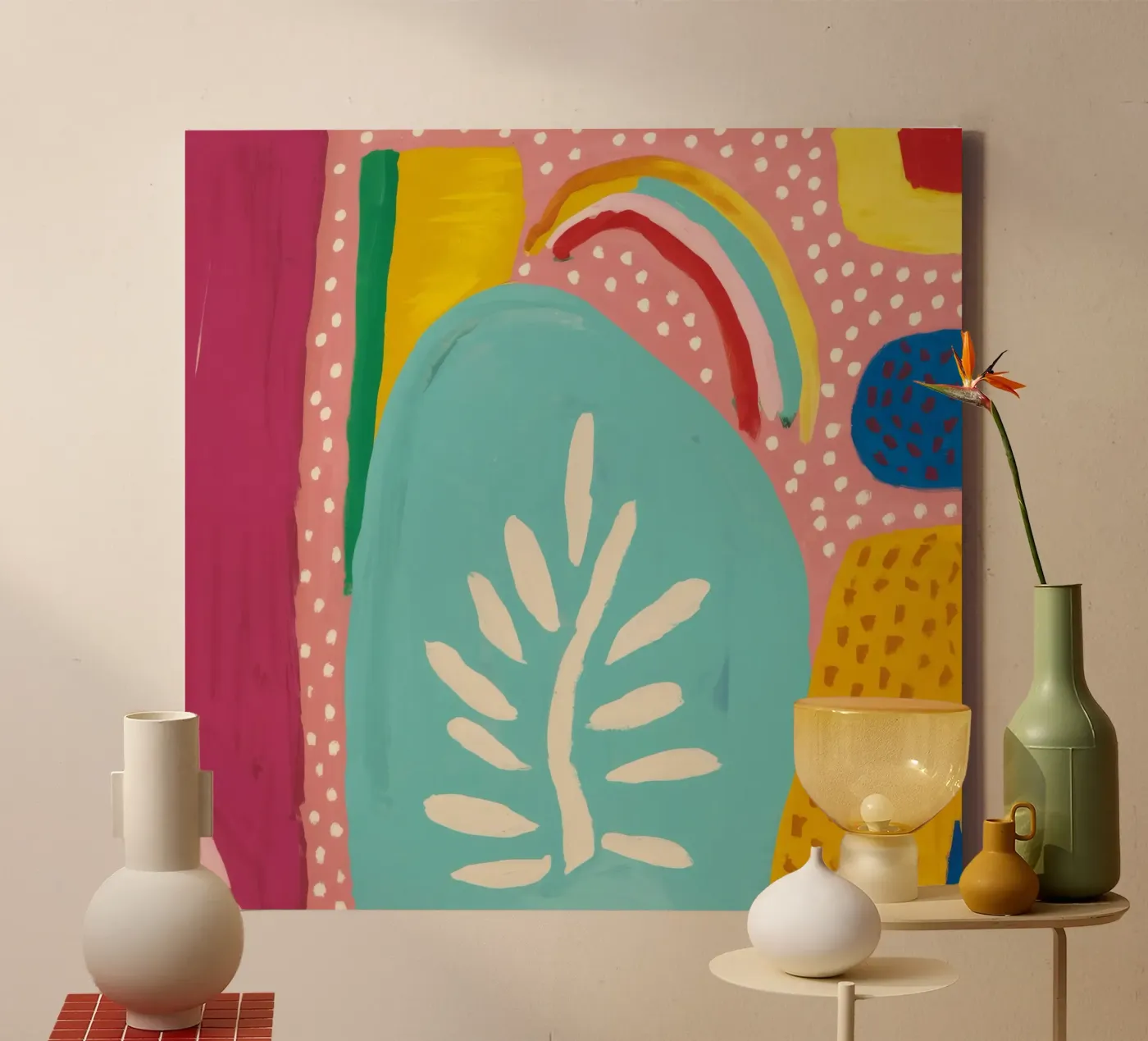 Soft Form Echo canvas by Zep Layers