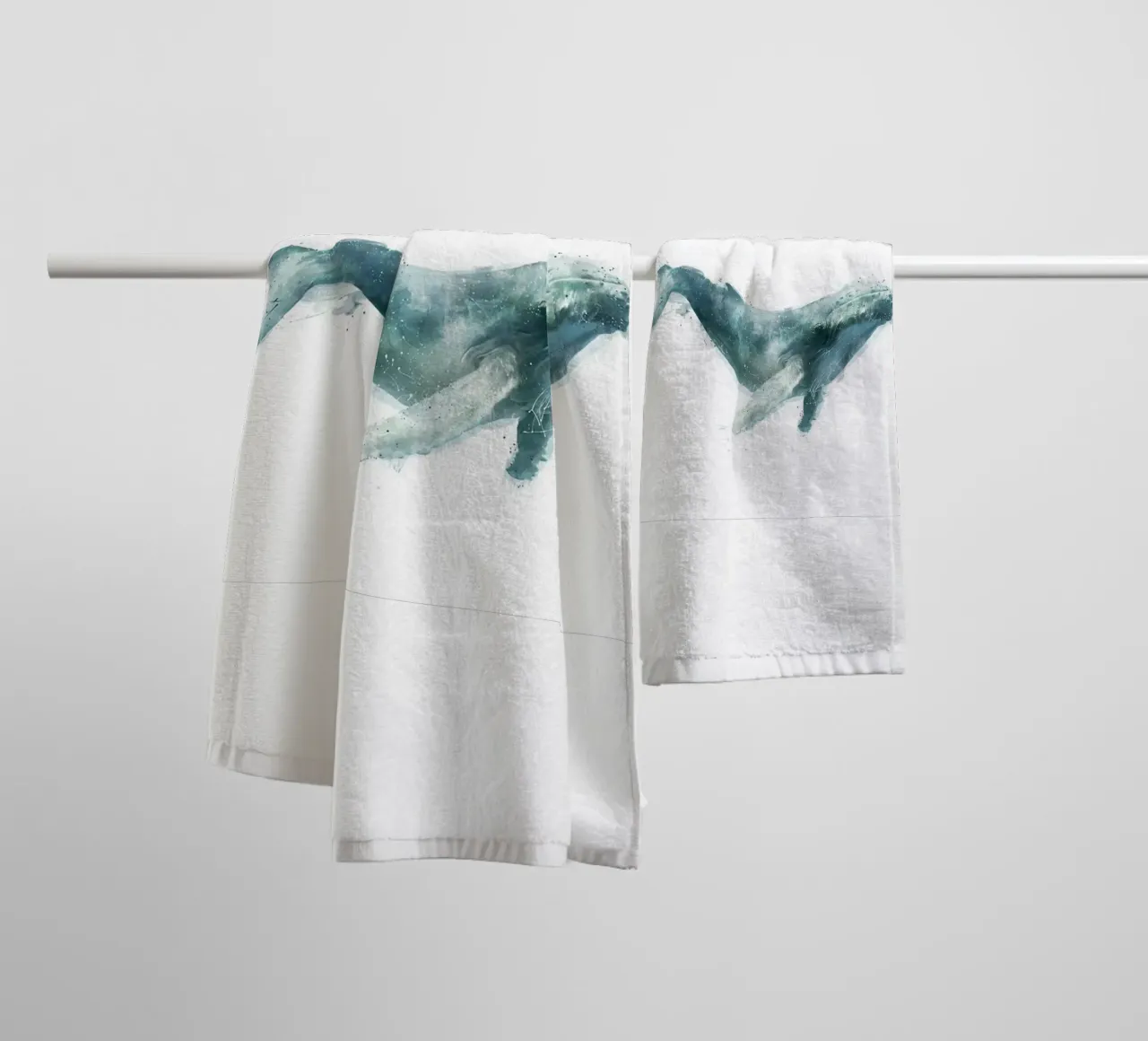 mammal whale poster amy hamilton towel by kbm store