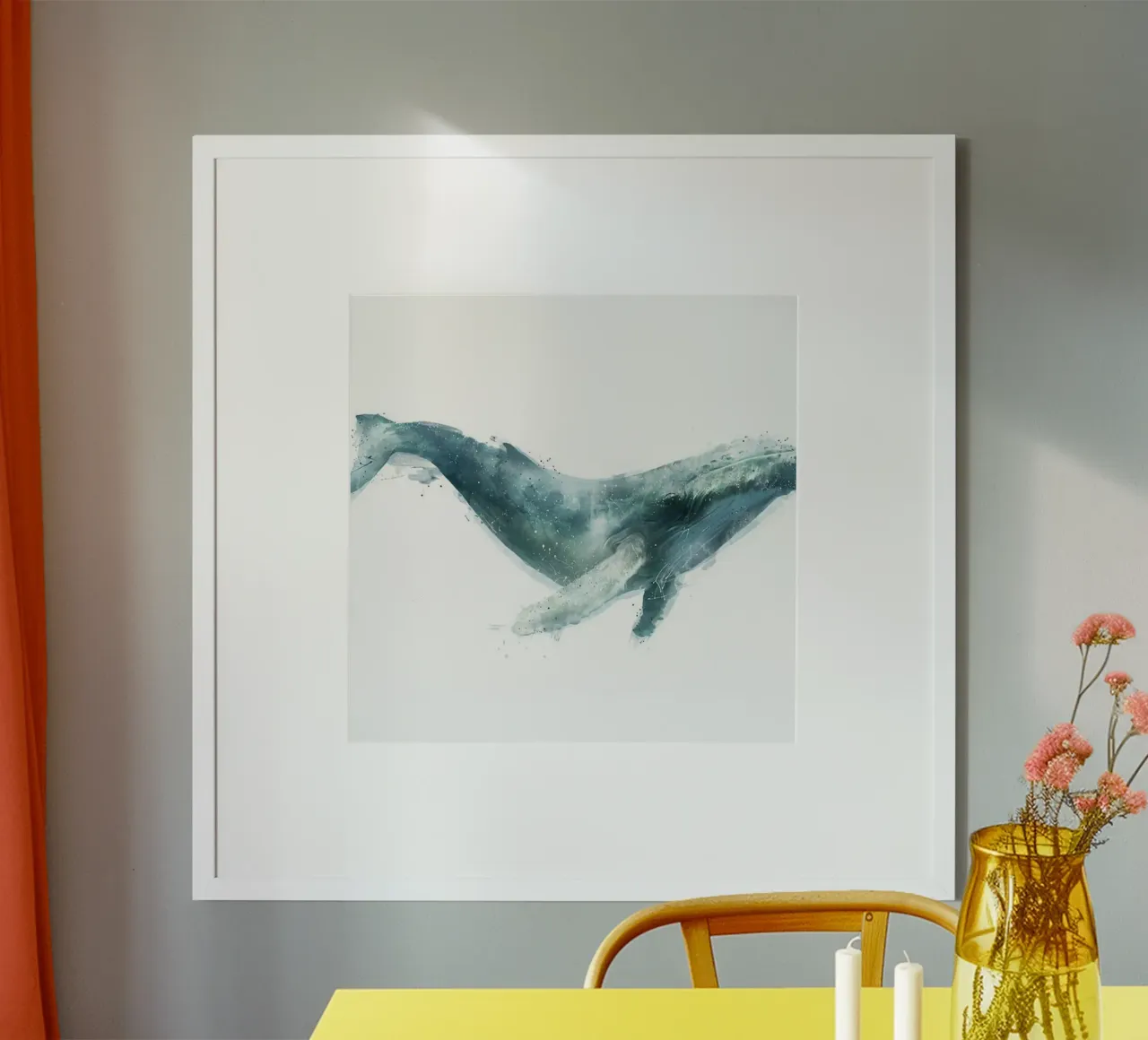 mammifero balena poster amy hamilton poster con telaio in alluminio da kbm store