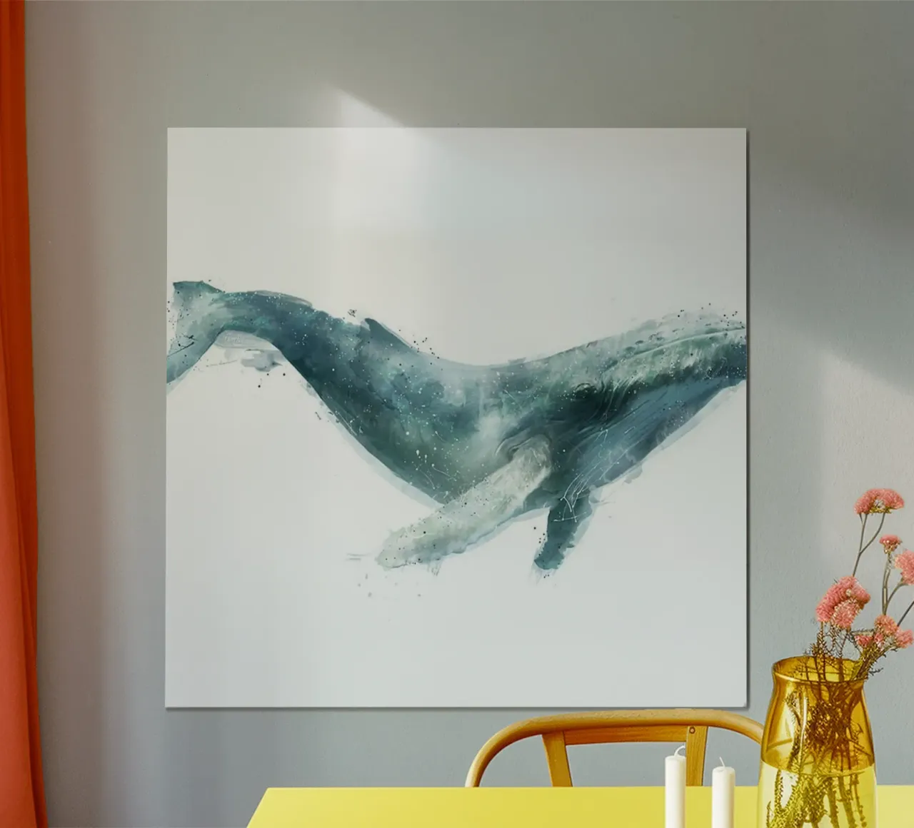 mammifero balena poster amy hamilton poster con telaio in alluminio da kbm store