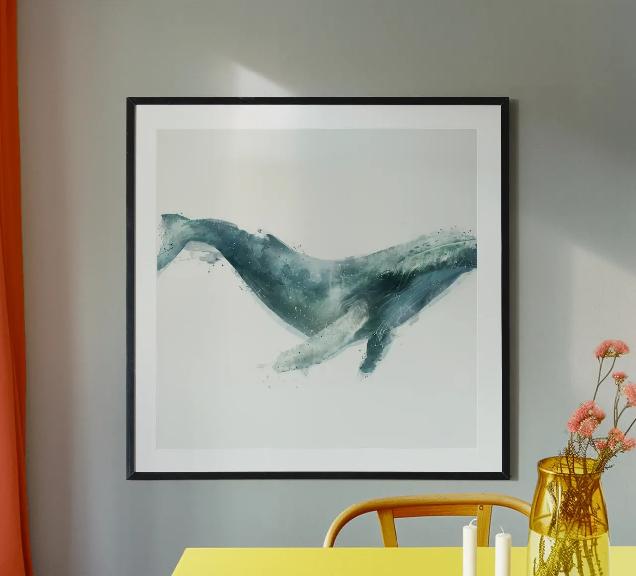 mammifero balena poster amy hamilton poster con telaio in alluminio da kbm store