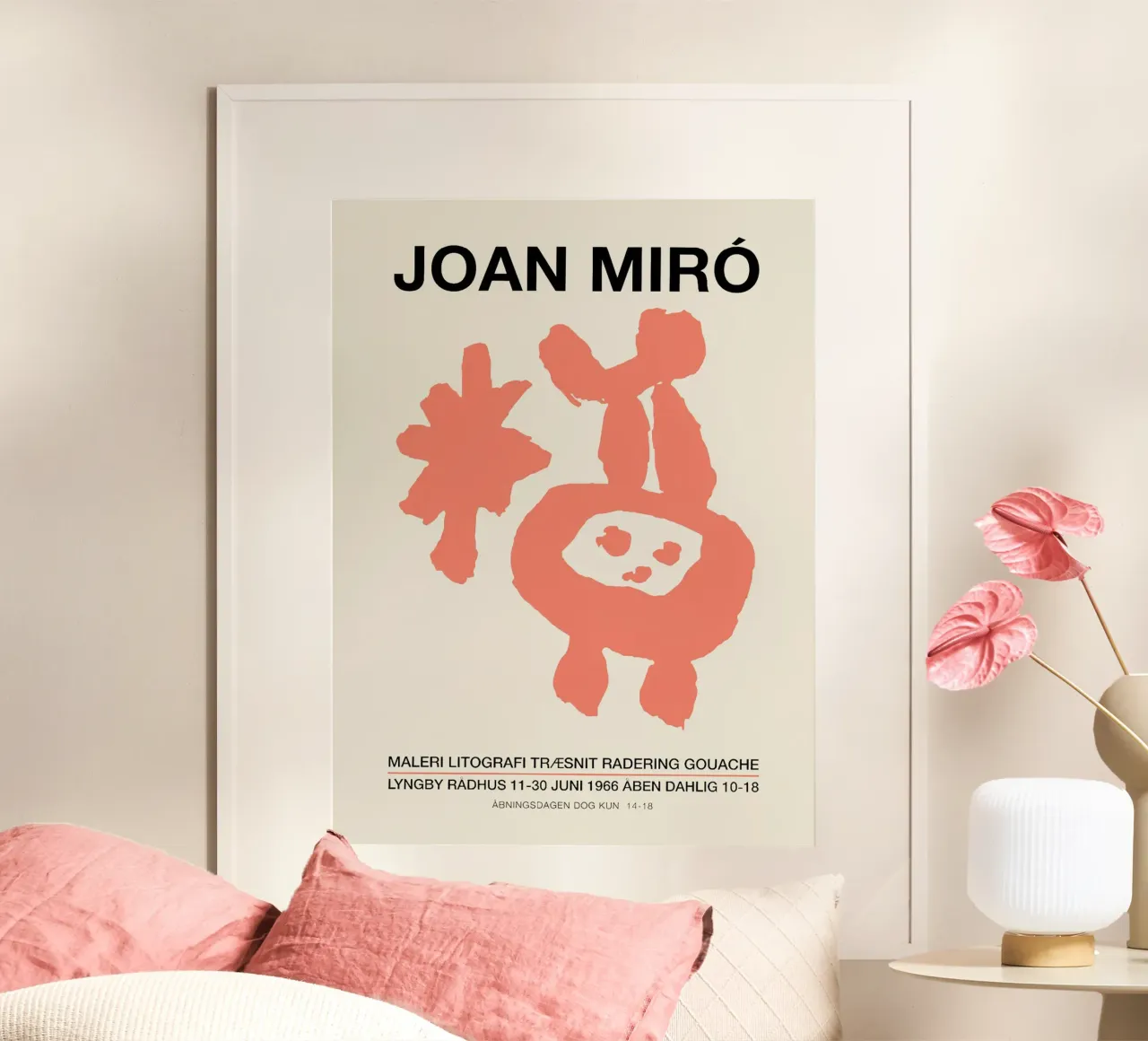 Litografie di Joan Miro Maleri poster con telaio in alluminio da DuncanBennett shop