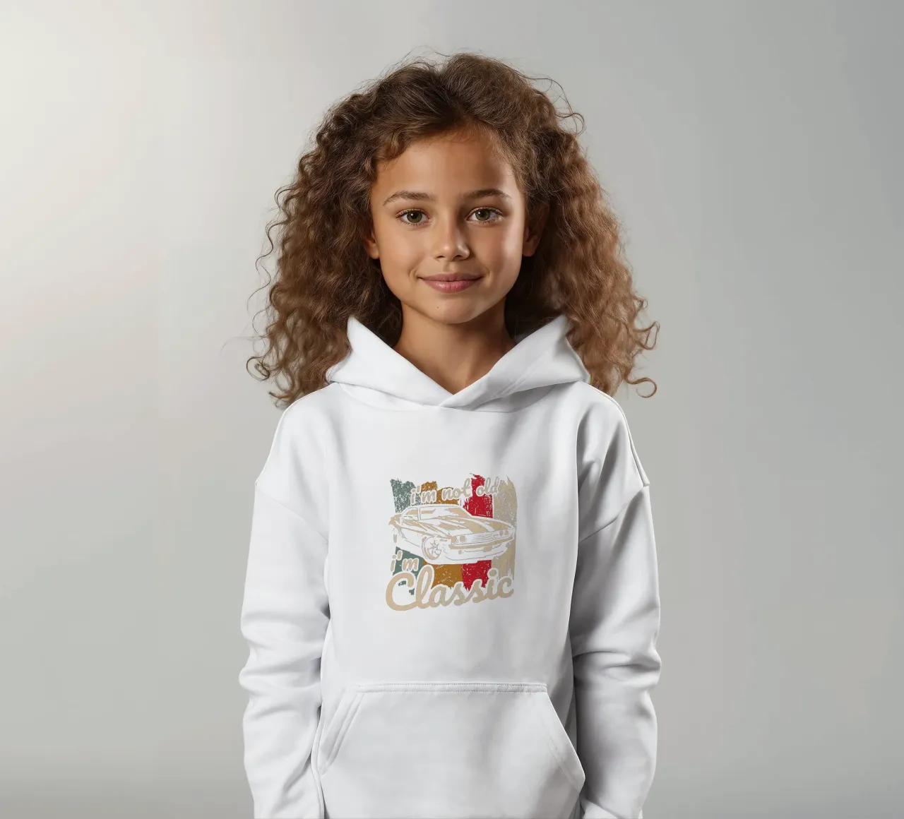 Sono un classico felpa bambino con cappuccio da Gunawan Rb