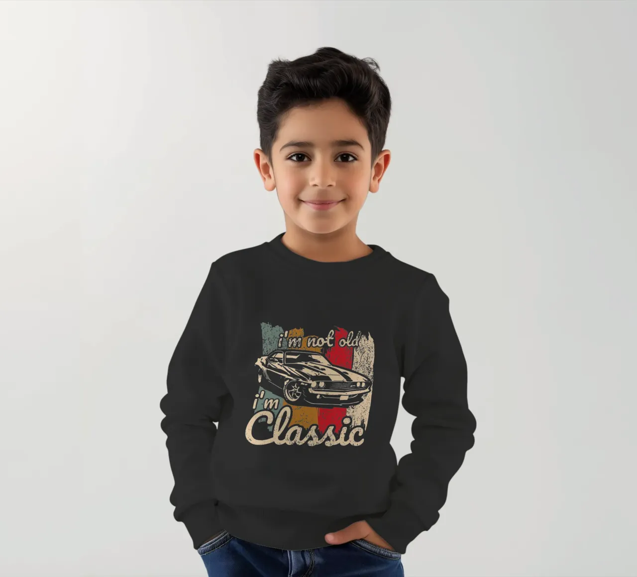 Sono un classico felpa bambino da Gunawan Rb