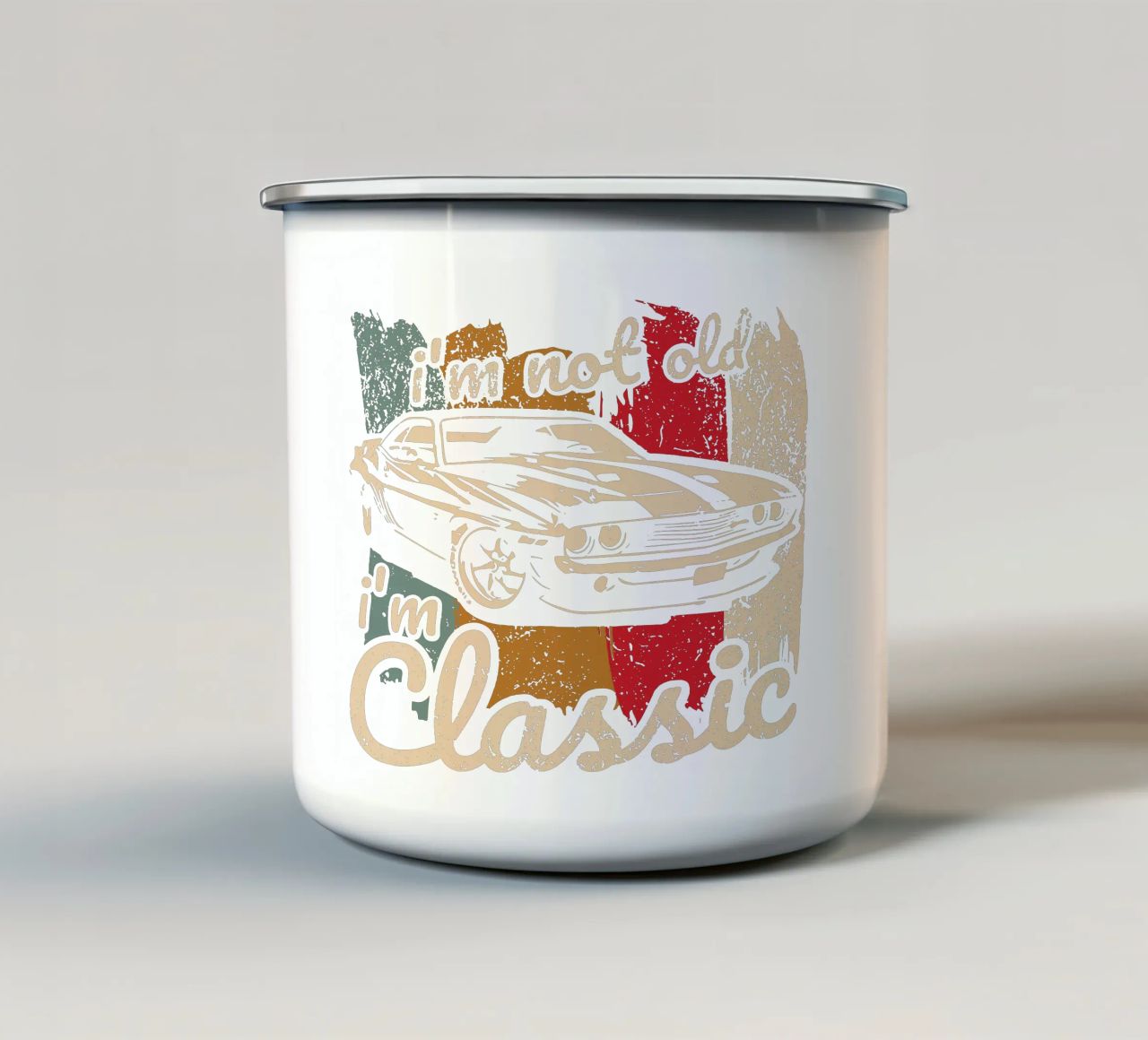 Sono un classico tazza in smalto da Gunawan Rb