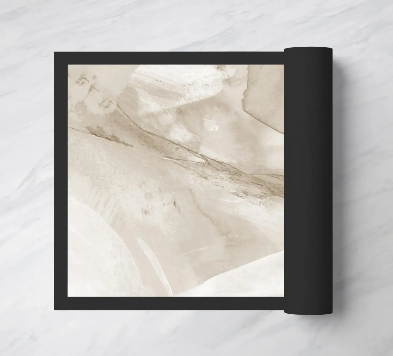 Pennellate di beige 5 zerbino da NouveauPrints