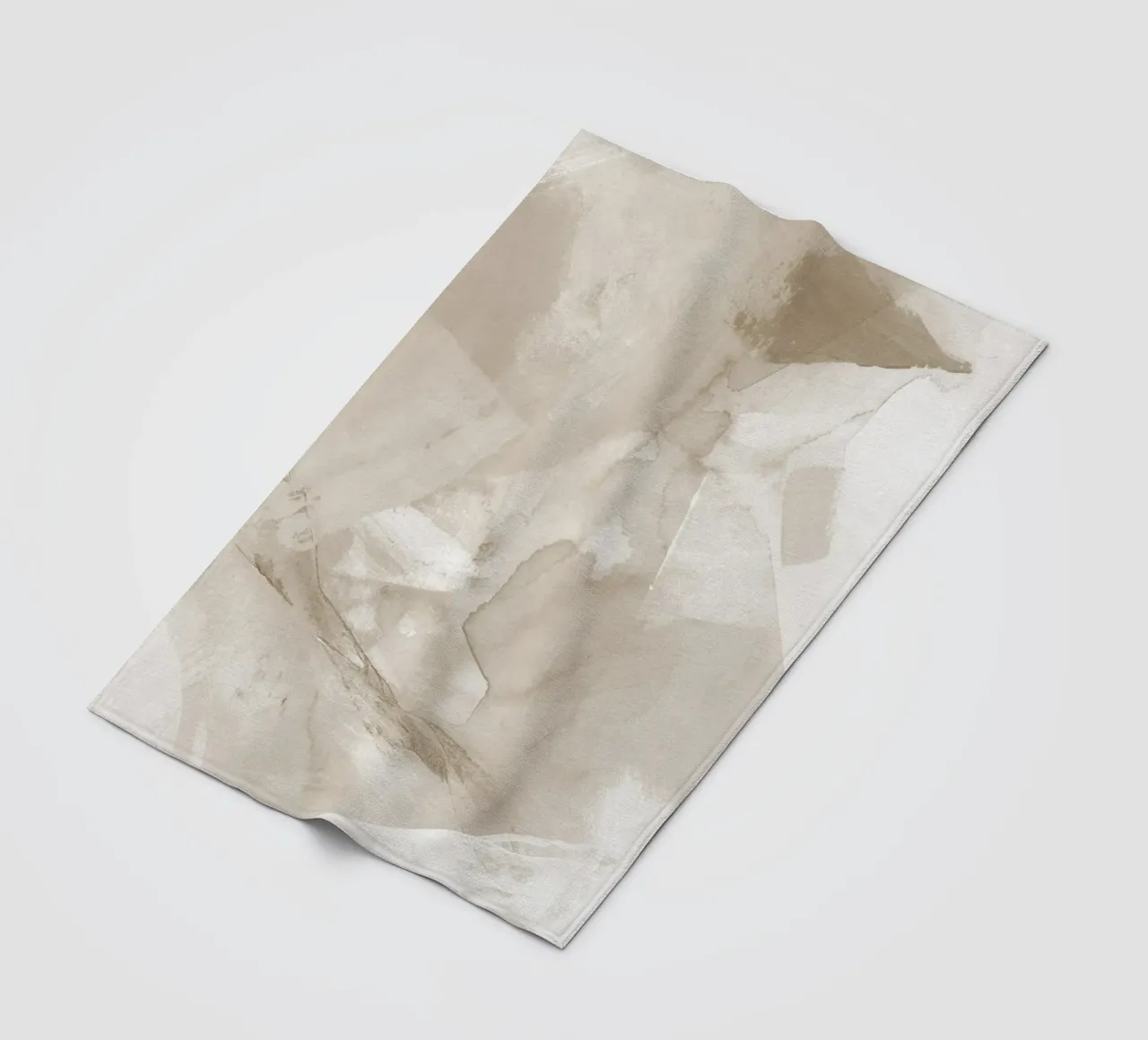 Pennellate di beige 5 coperta in pile da NouveauPrints
