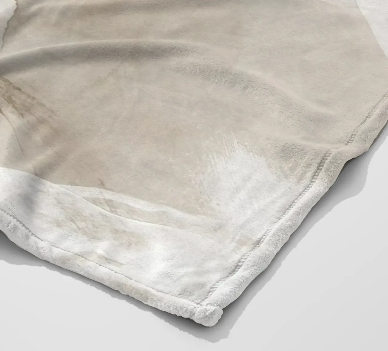 Pennellate di beige 5 coperta in pile da NouveauPrints