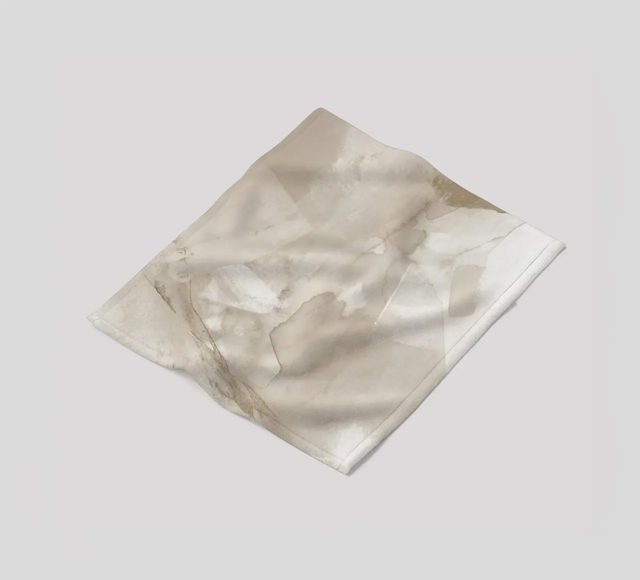 Pennellate di beige 5 coperta in pile da NouveauPrints