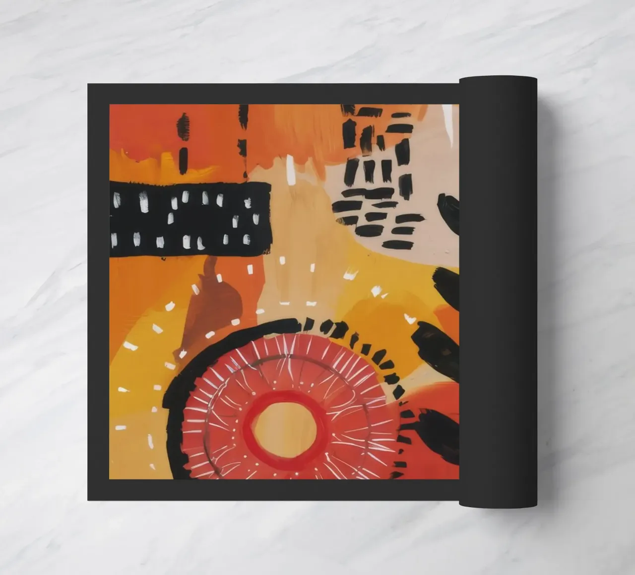 Primitive Rhythm Grid doormat by Zep Layers