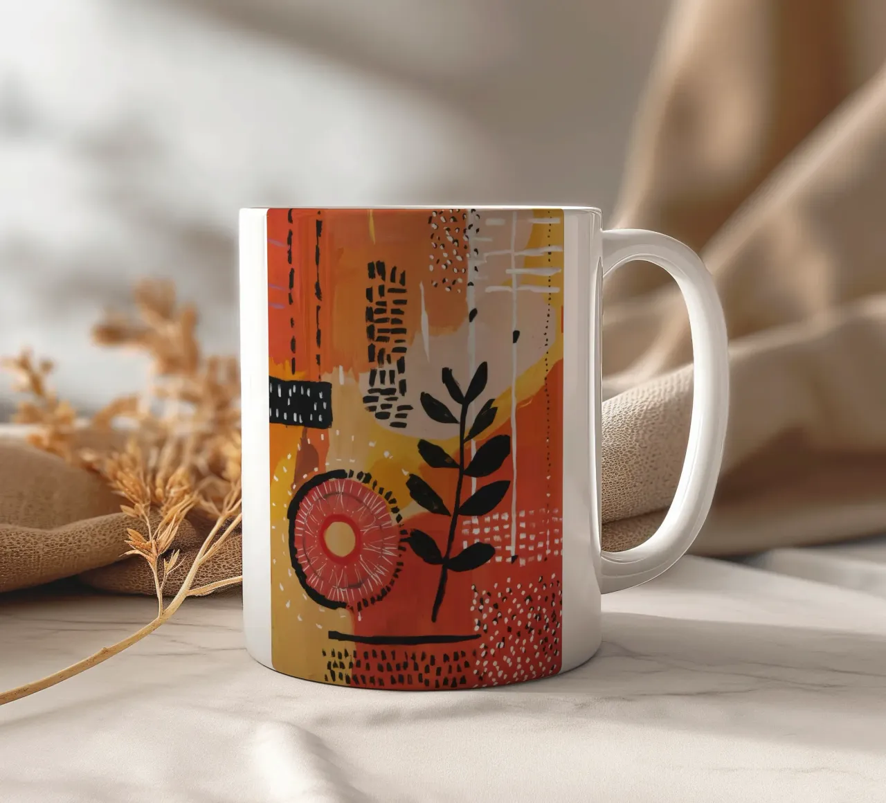 Griglia del ritmo primitivo tazza in ceramica da Zep Layers