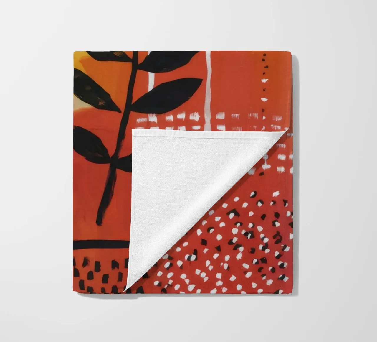 Primitive Rhythm Grid beach towel by Zep Layers