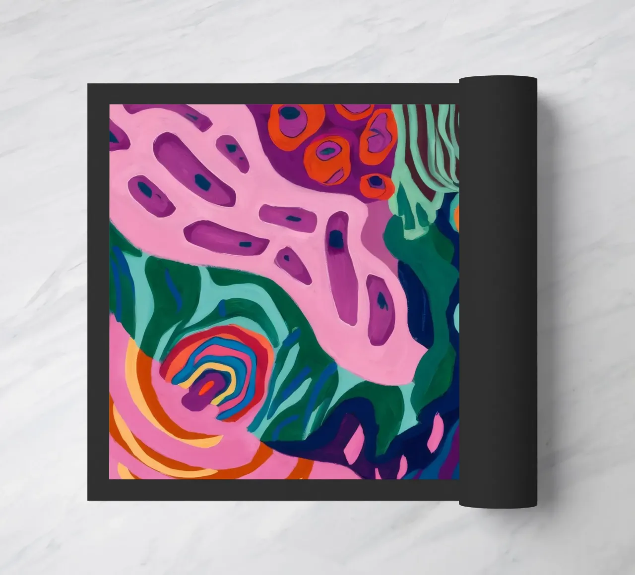 Psychedelisches Korallenfeld Fußmatte von Zep Layers