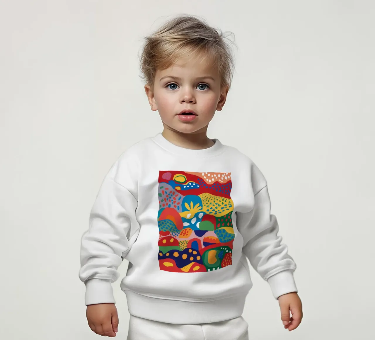 Flusso di terra colorata felpa neonato da Zep Layers