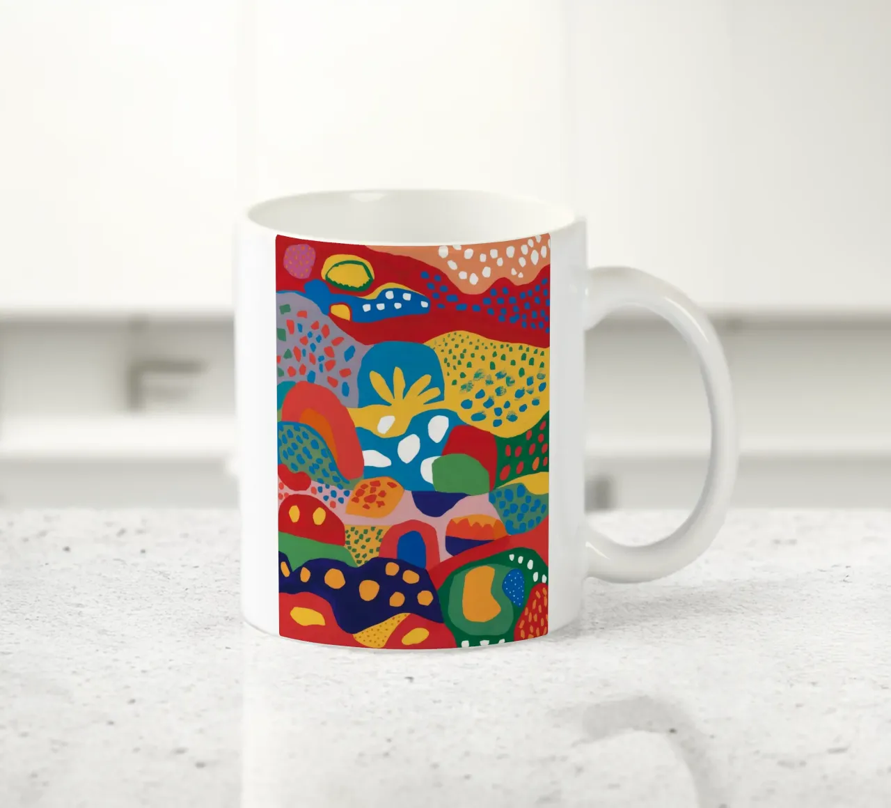 Flusso di terra colorata tazza in ceramica da Zep Layers