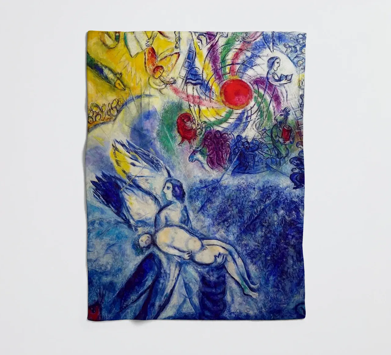 Marc Chagall LA CRÉATION DE L'HOMME 1956-1958 fleece blanket by DuncanBennett shop