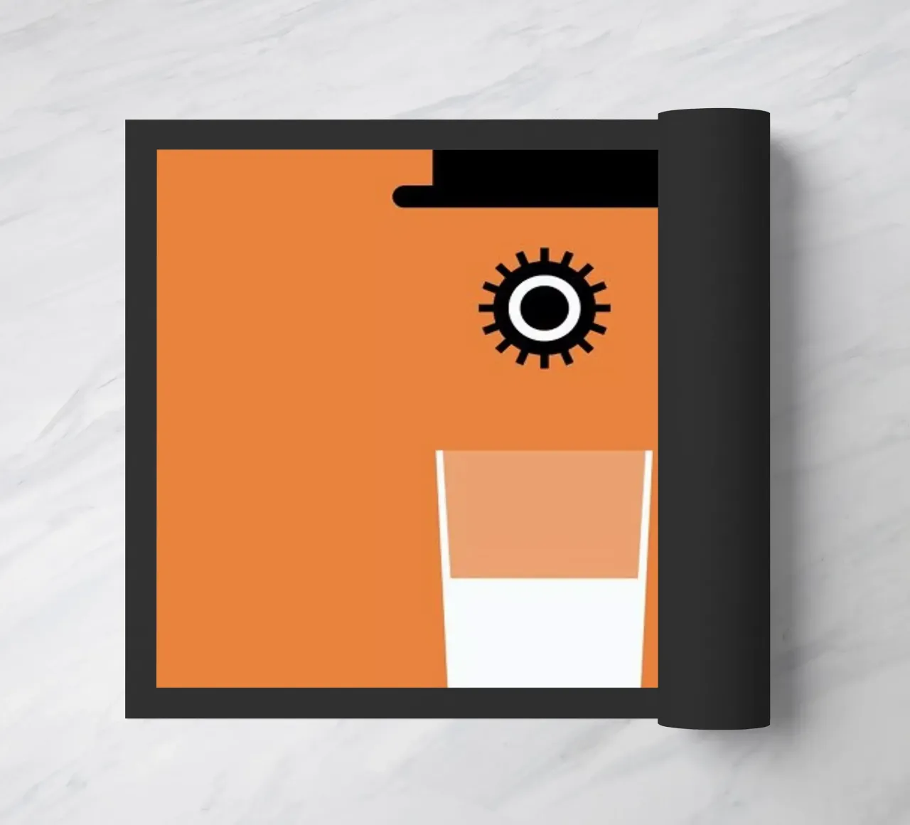 Clockwork doormat by Rafa Gomes