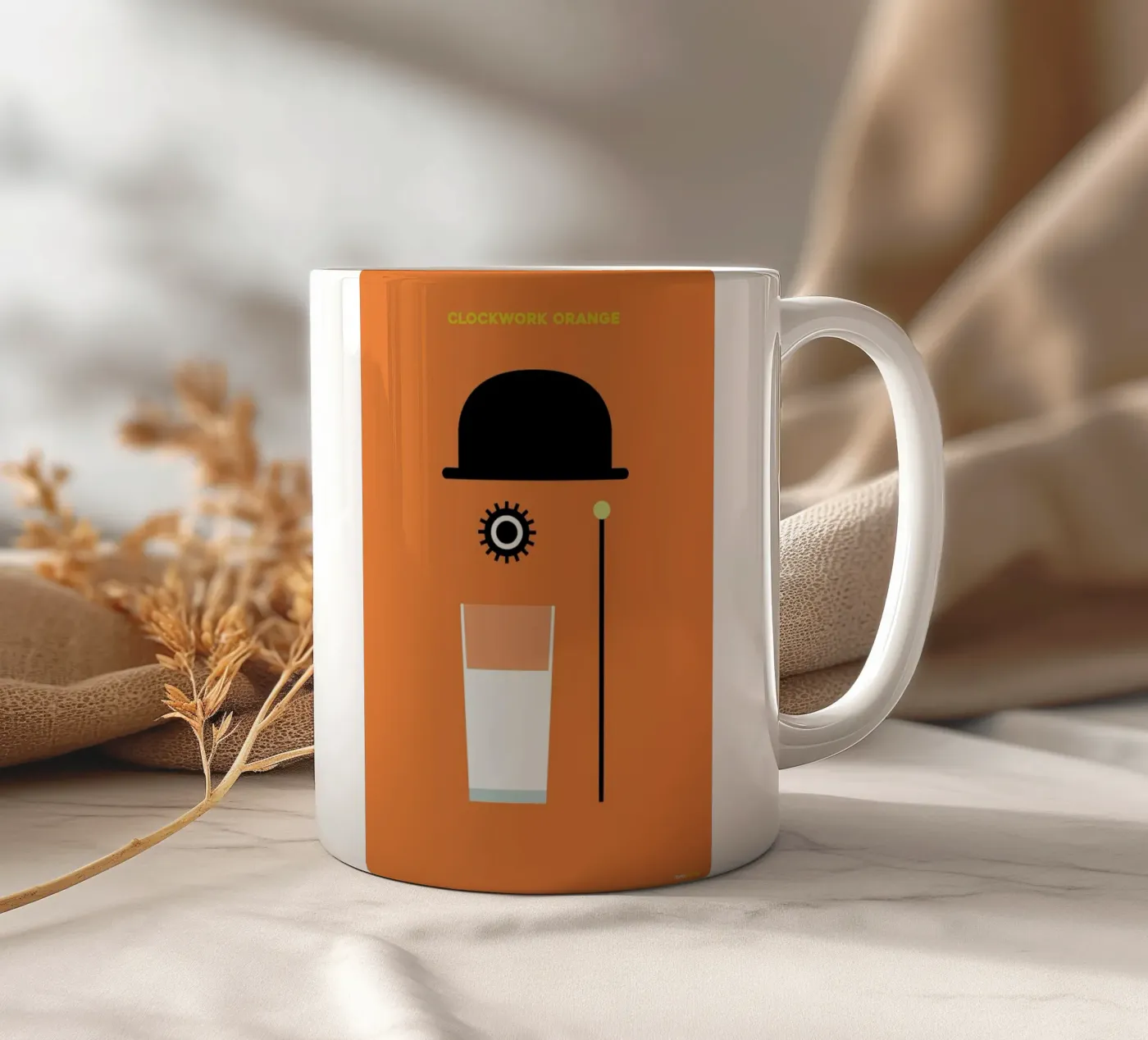 Clockwork ceramic mug by Rafa Gomes