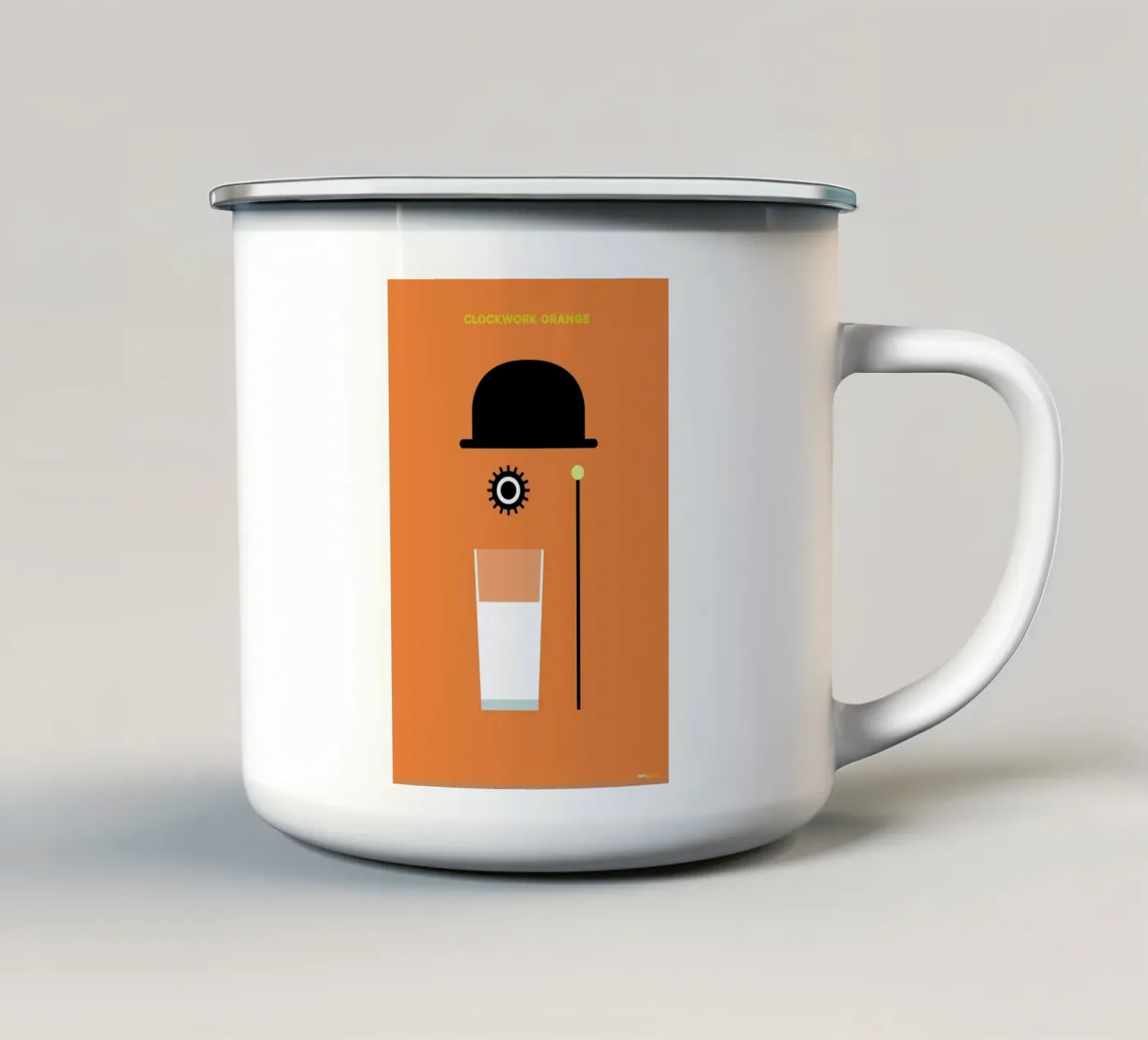 Clockwork mug en émail de Rafa Gomes