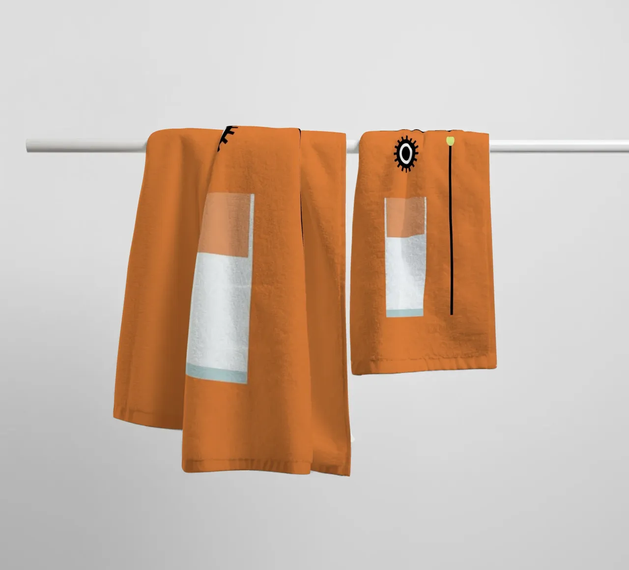 Clockwork asciugamano da bagno da Rafa Gomes