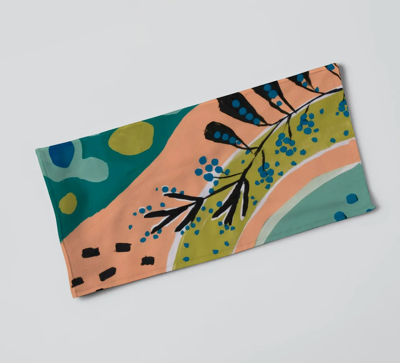Botanical Sunrise Curve towel by Zep Layers