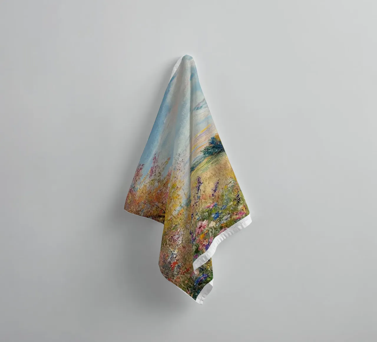 fiori selvatici alberi d'autunno claude monet asciugamano da bagno da belong shop