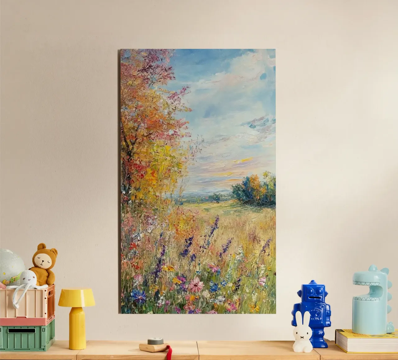 fiori selvatici alberi d'autunno claude monet alluminio dibond da belong shop