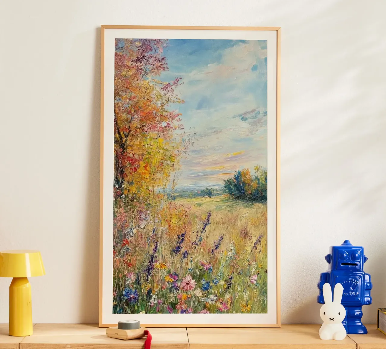 fiori selvatici alberi d'autunno claude monet carta hahnemühle da belong shop