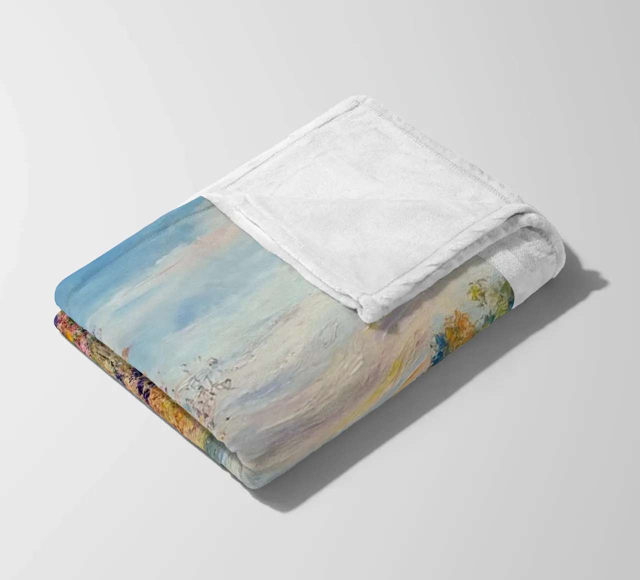 fiori selvatici alberi d'autunno claude monet coperta in pile da belong shop