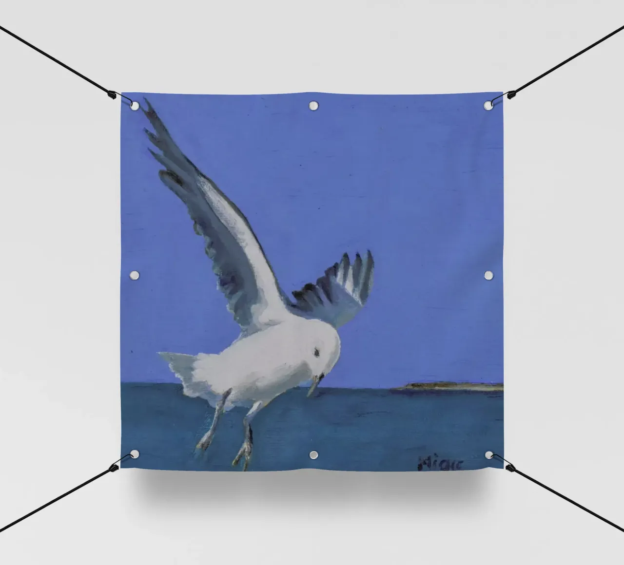Freedom Over Robben Island III telo in pvc da Miche Watkins