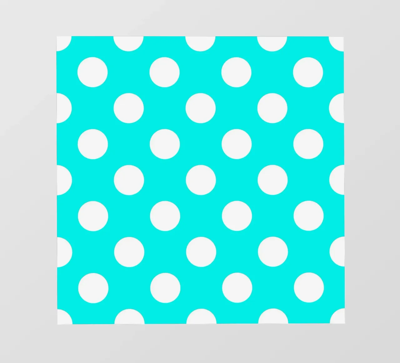 Pois in blu acqua telo in pvc da Happy Littles