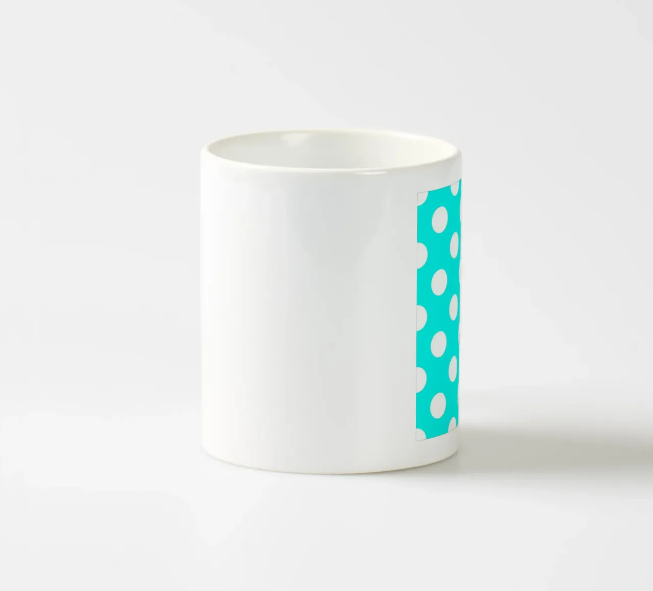 Pois in blu acqua tazza in ceramica da Happy Littles
