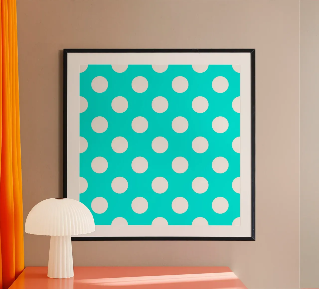 Polka Dots in Aqua Blau Hahnemühle von Happy Littles
