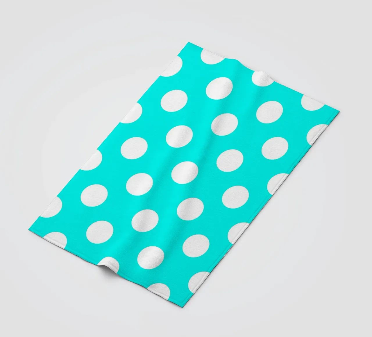 Stippen in Aqua Blauw fleecedeken van Happy Littles