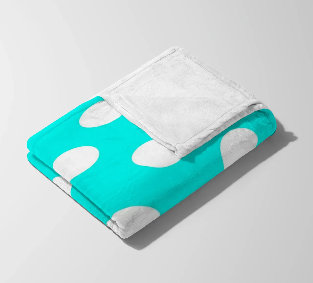 Stippen in Aqua Blauw fleecedeken van Happy Littles