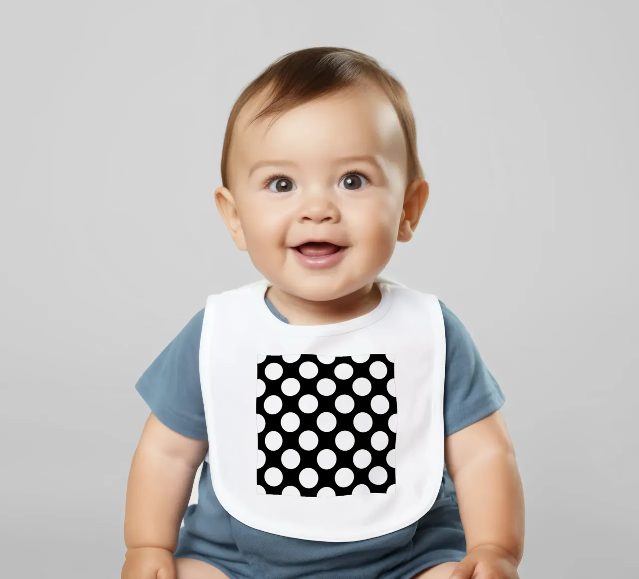 Pois neri bavaglino da Happy Littles
