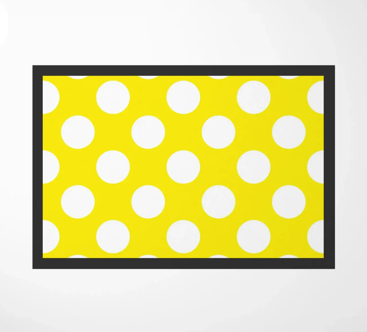 Pois en jaune vif paillasson de Happy Littles