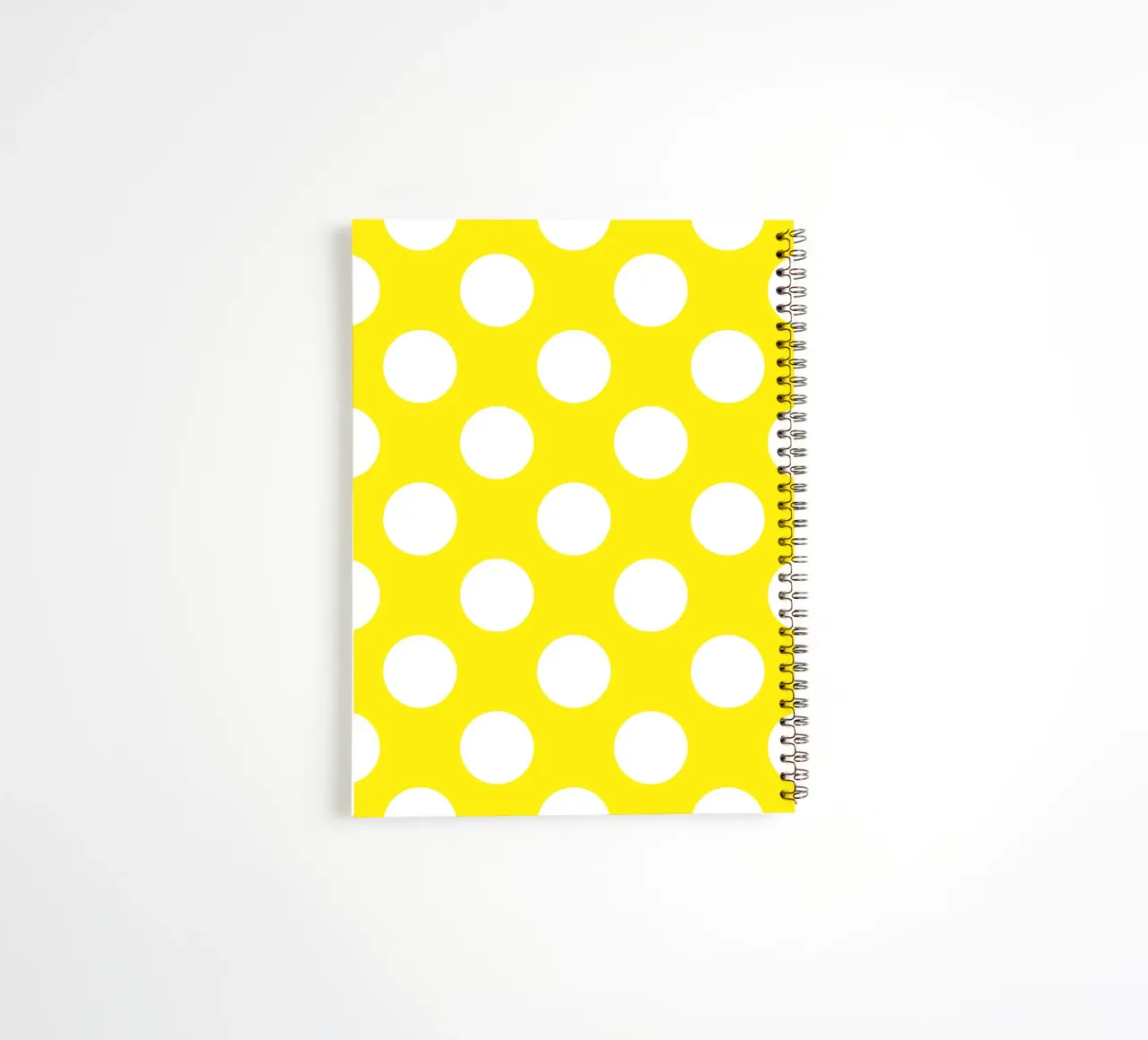 Pois en jaune vif carnet à spirale de Happy Littles