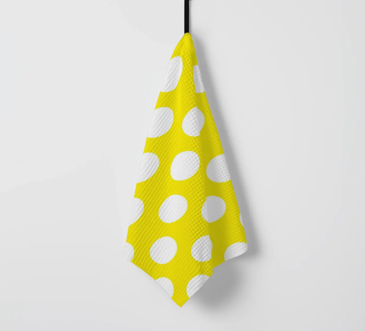 Pois en jaune vif torchon de Happy Littles