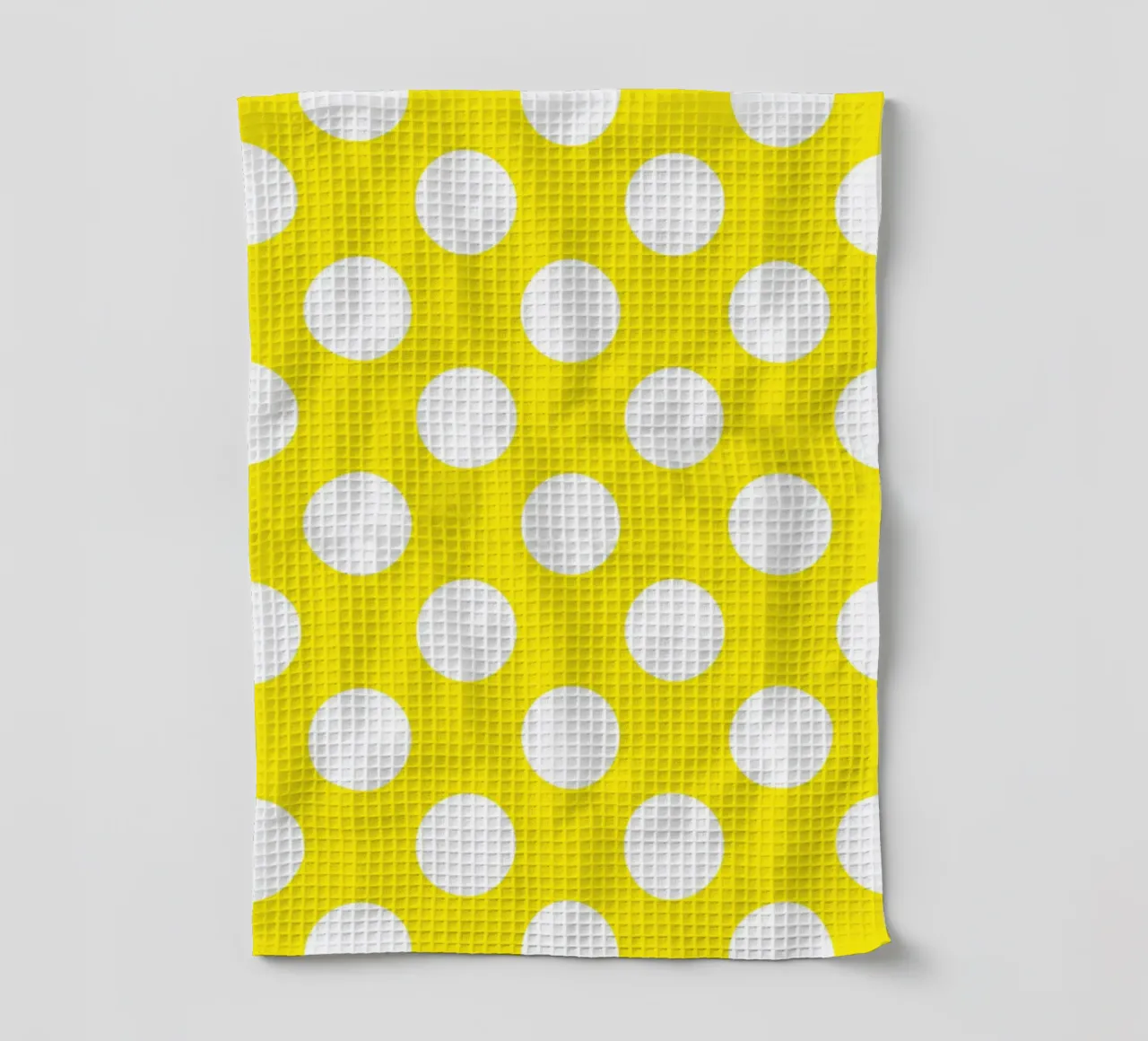 Pois en jaune vif torchon de Happy Littles
