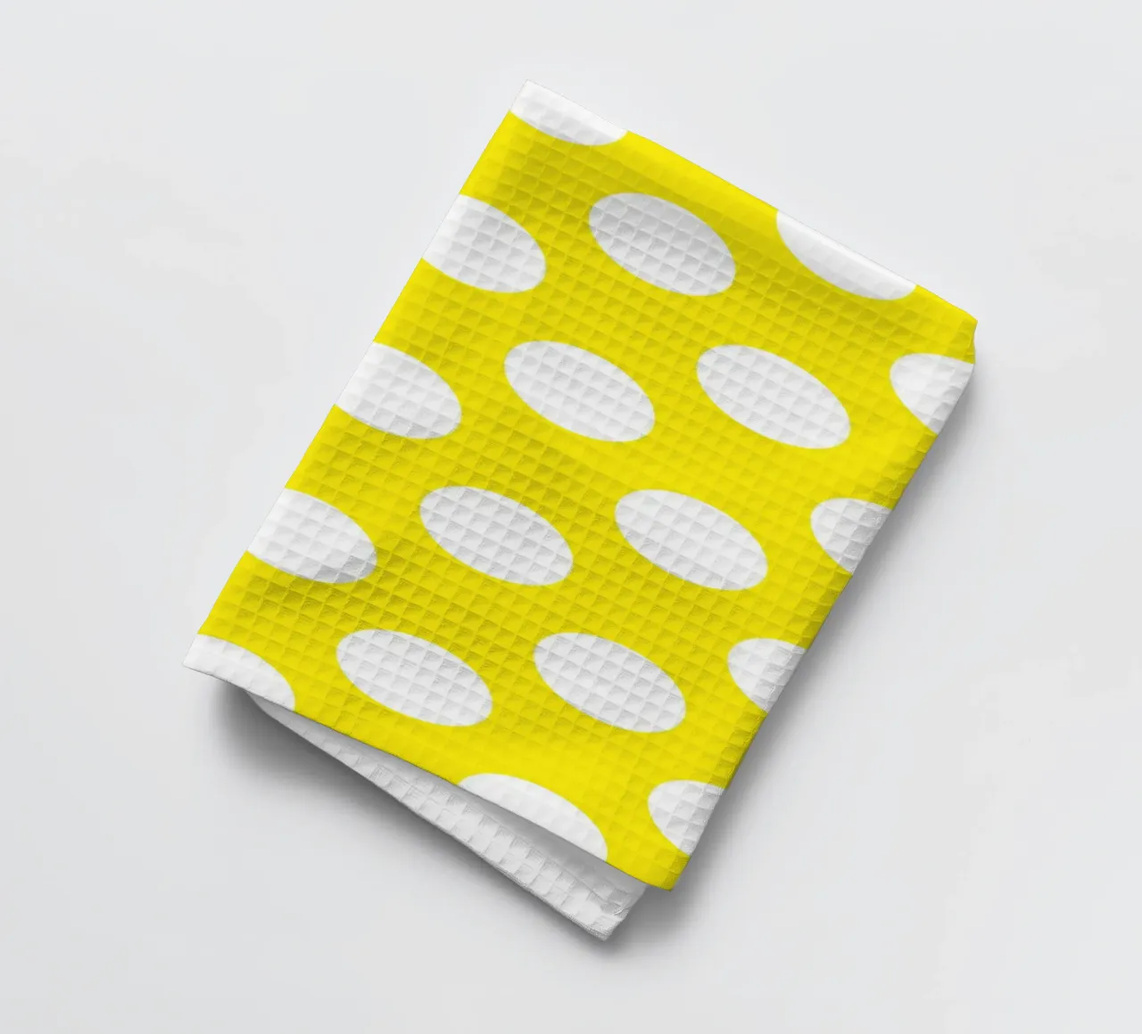 Pois en jaune vif torchon de Happy Littles